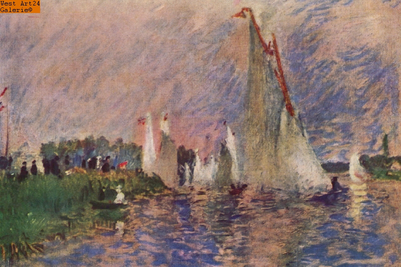 Regatta bei Argenteuil nach Renoir Gemäldeimitation